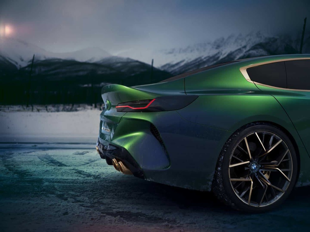 imagen 9 de BMW Concept M8 Gran Coupé, verde que te quiero verde… o azul.