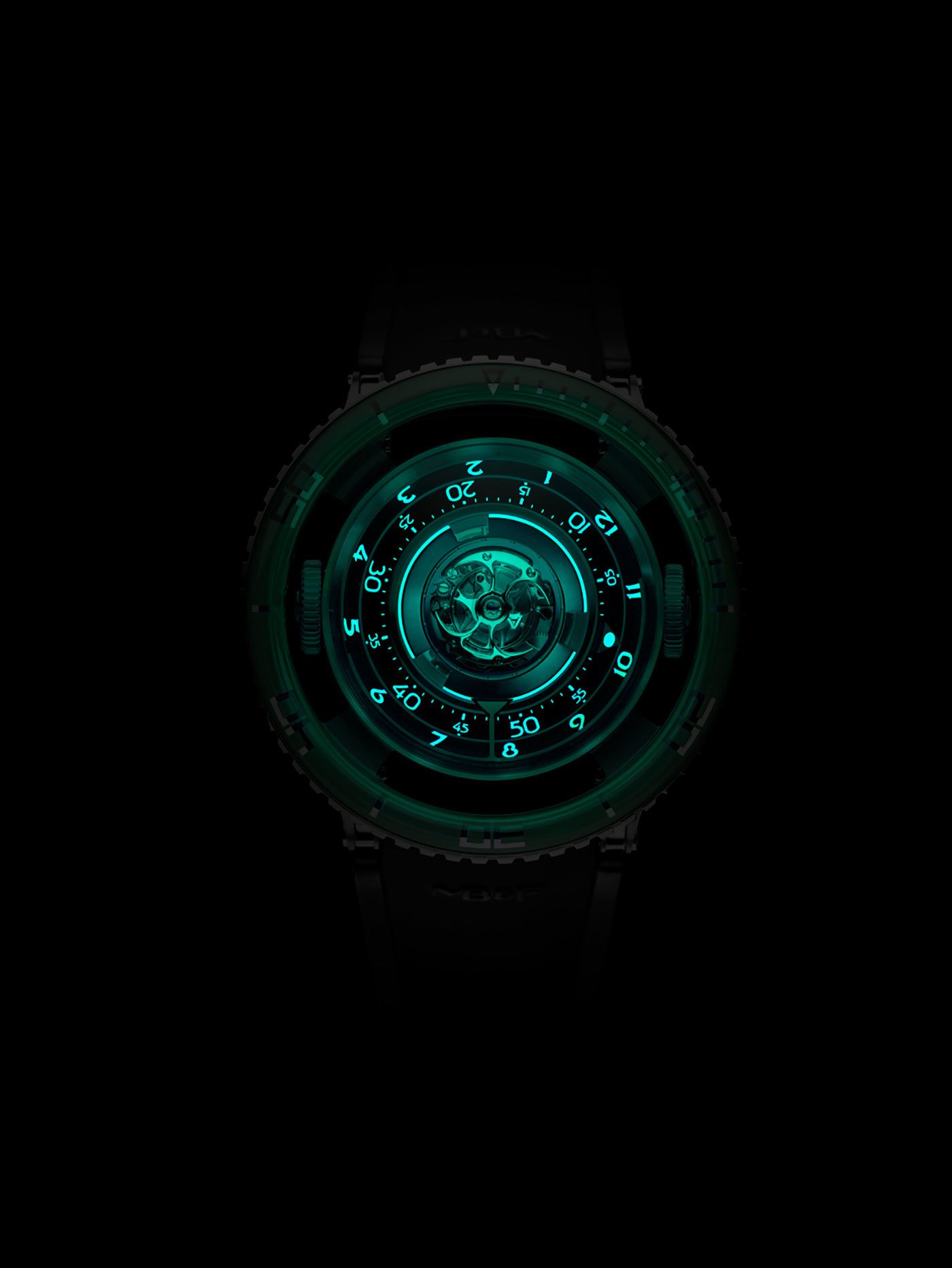 imagen 8 de Nuevo reloj Horological Machine Nº7 Aquapod de MB&F: una medusa… verde.