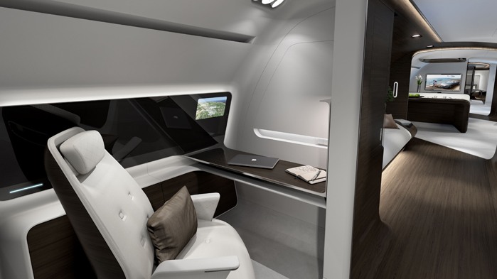 imagen 14 de Lufthansa Technik presenta una cabina de avión inspirada en un Mercedes-Benz AMG.