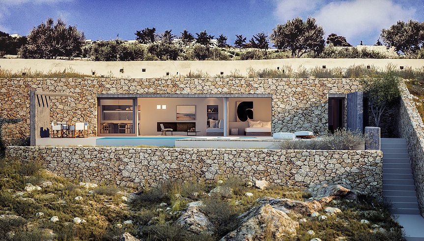 imagen 2 de Una casa de vacaciones en Santorini.