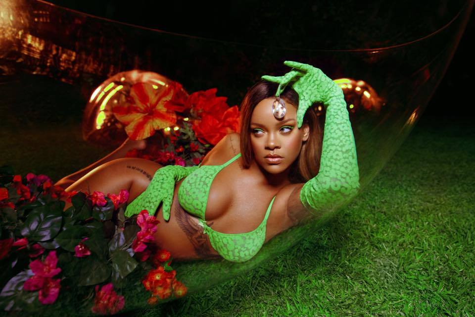 imagen 1 de Rihanna desnuda el otoño con su lencería Savage Fenty.