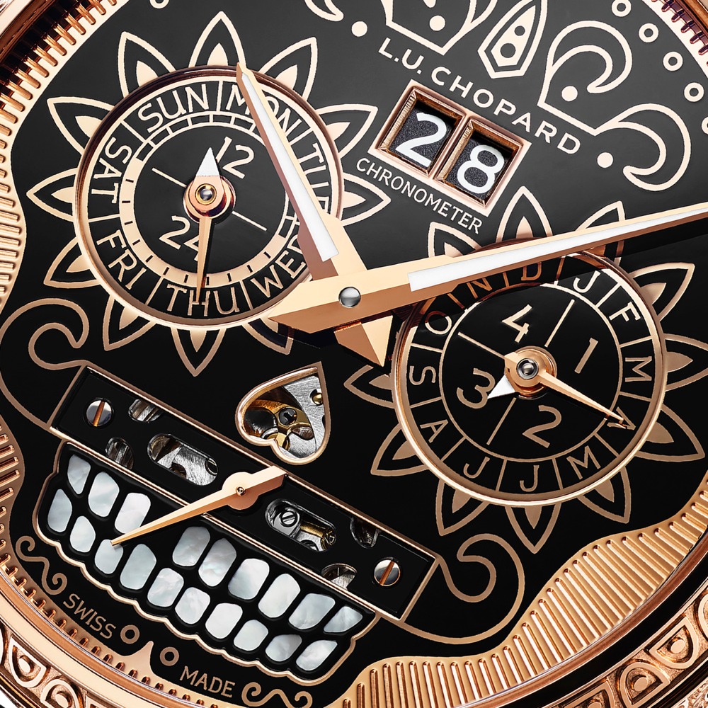 imagen 6 de La hora de los muertos de Chopard: nuevo reloj L.U.C Perpetual T Spirit of ‘La Santa Muerte’.