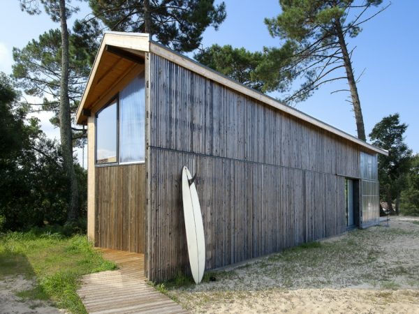 Una casa para los amantes del surf.