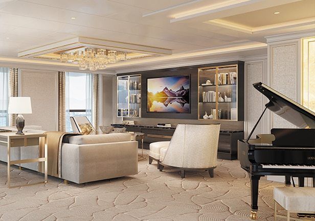 imagen 4 de Regent Suite en Seven Seas Splendor: La suite más grande nunca antes construida en un crucero de lujo.