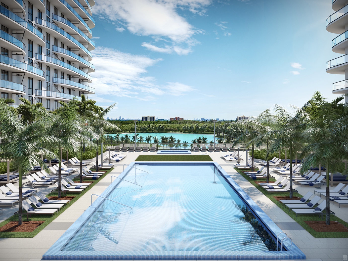 imagen 3 de The Shoreline. Se alquilan apartamentos con laguna privada al norte de Miami.