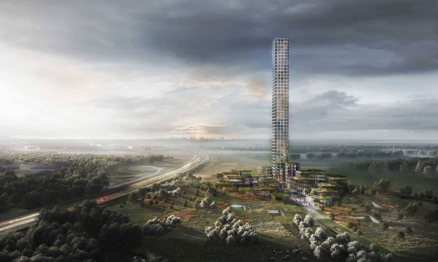 imagen 1 de Bestseller, la torre más alta de Europa occidental estará en Brande, un pueblo danés.