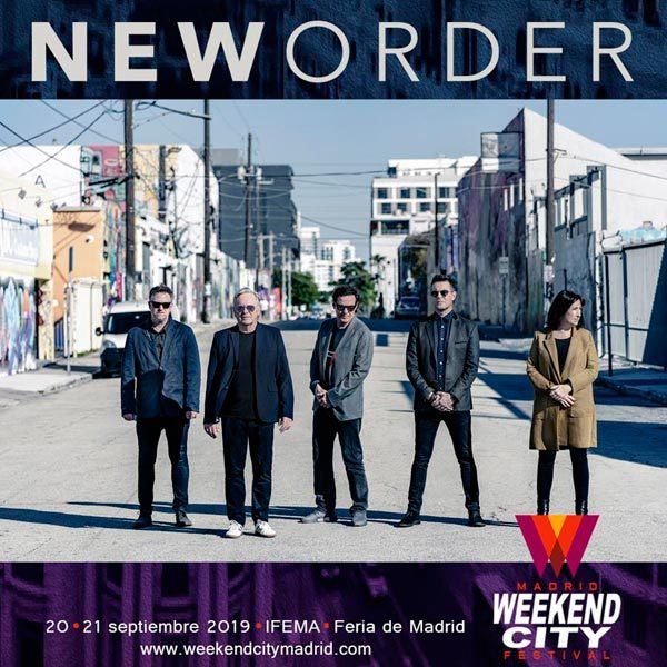 imagen 2 de New Order confirmados como cabeza de cartel del Weekend City Madrid.