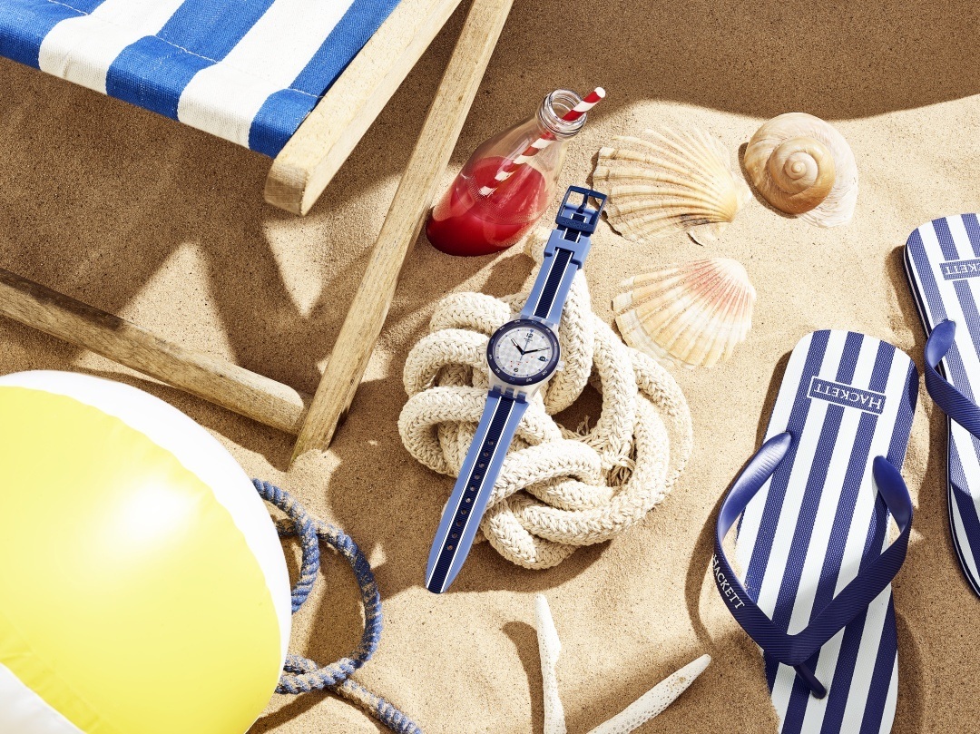 imagen 1 de Tiempo de verano y Swatch con Hackett London.