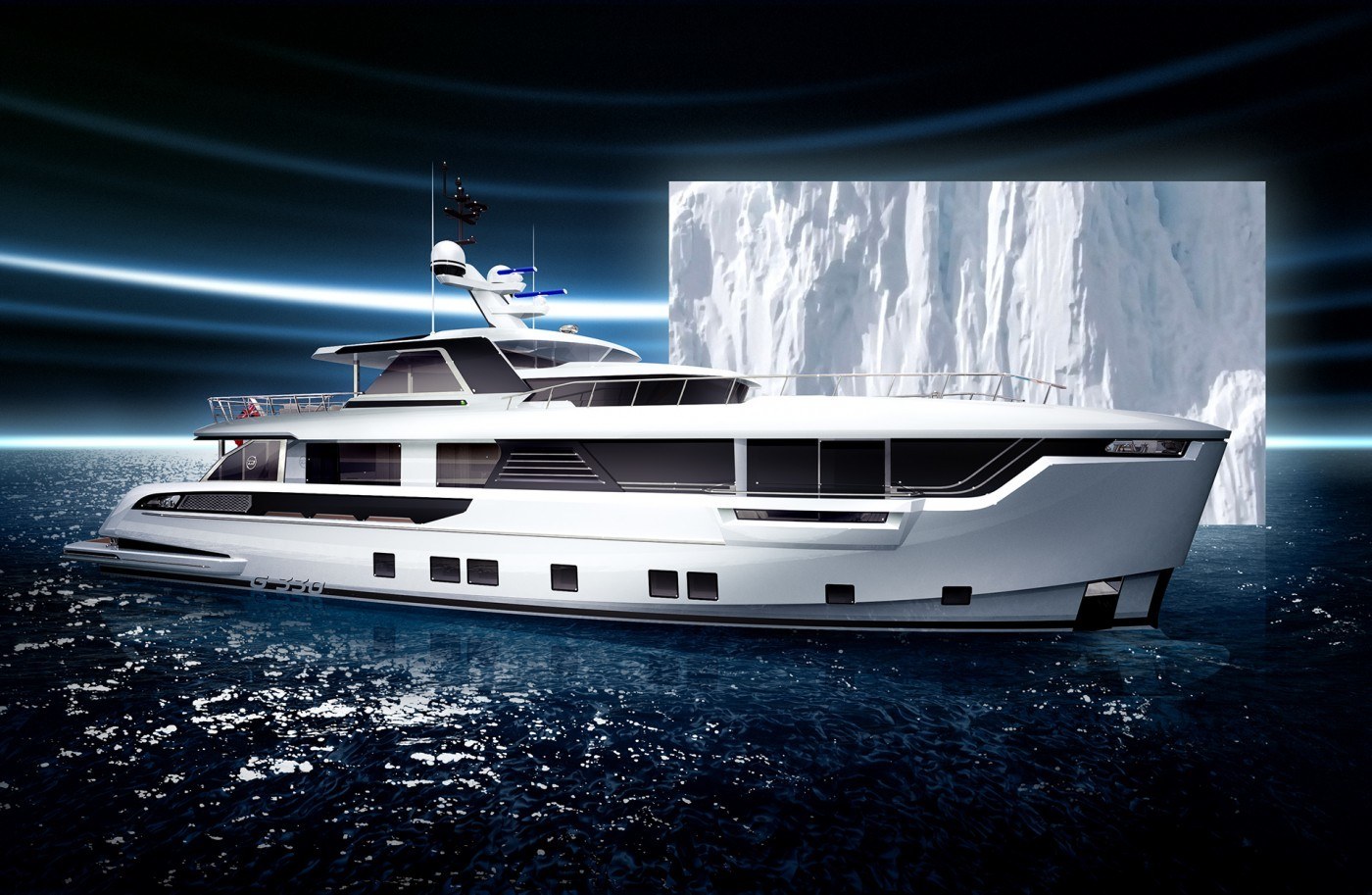 imagen 2 de Global 330, el primer yate para exploradores de Dynamiq Yachts.