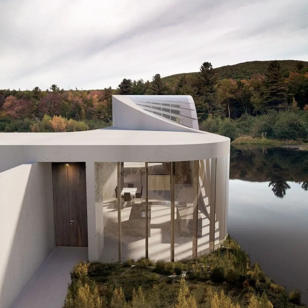 imagen 2 de Lake House, la casa del lago en su versión más moderna.