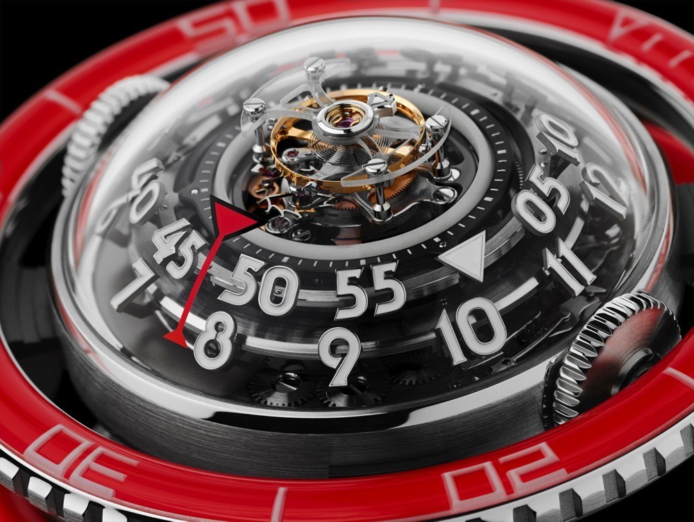 imagen 4 de MB&F HM7 Aquapod Platinum Red.