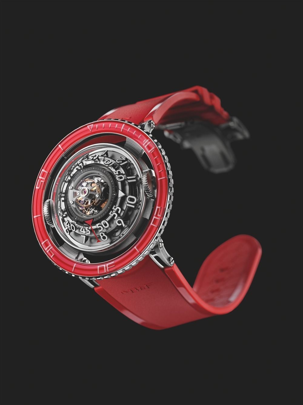 imagen 8 de MB&F HM7 Aquapod Platinum Red.