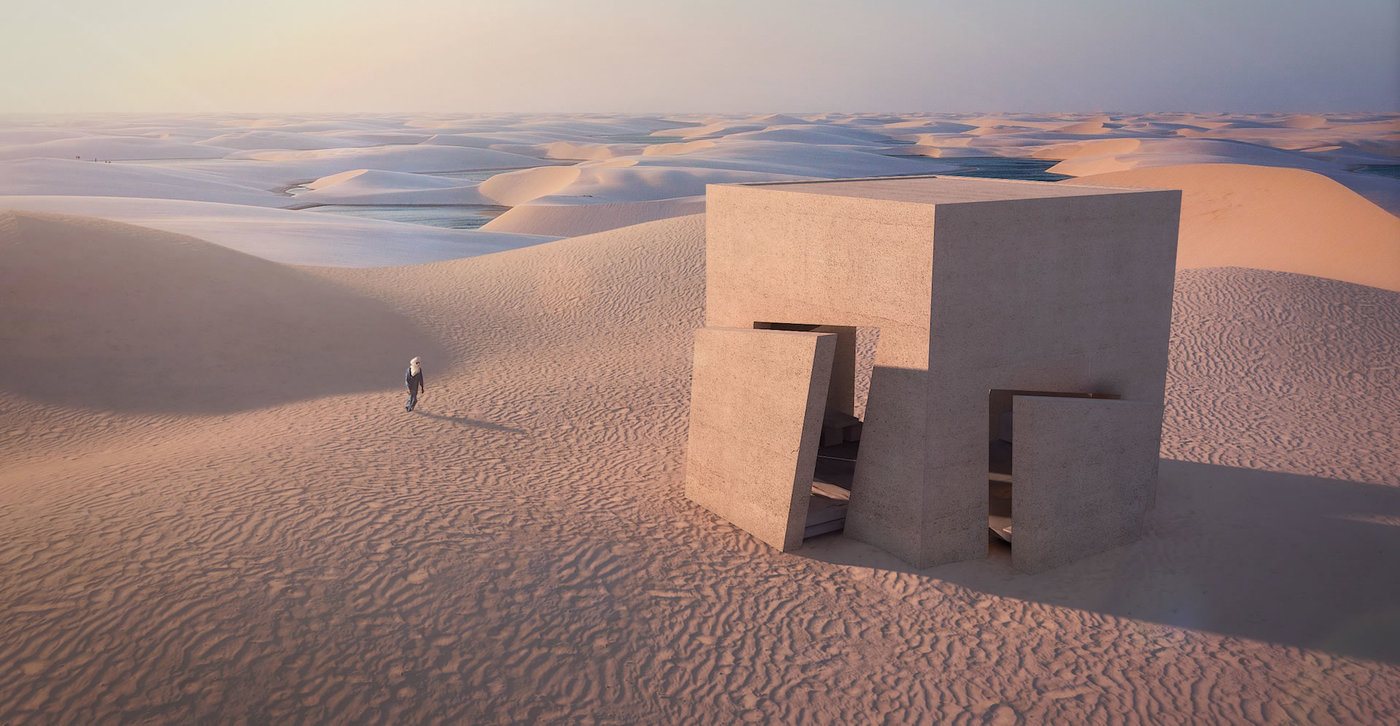 imagen 1 de Sésame, este refugio en el desierto es, por el momento, sólo una idea interesante.