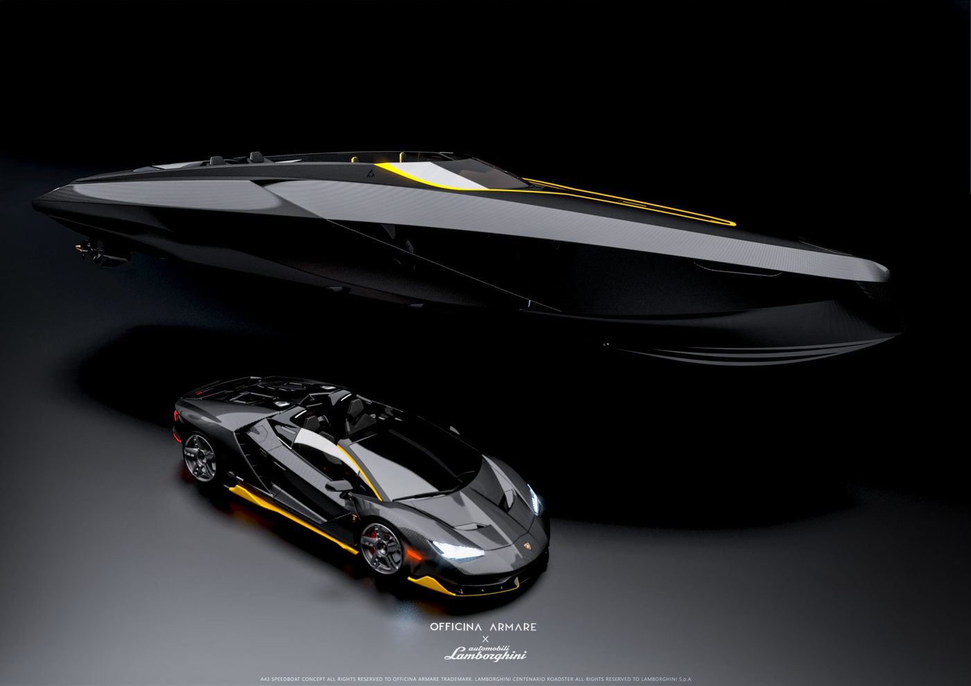 imagen 1 de ¿Te imaginas navegar en un Lamborghini? Officina Armare Design lo hace posible.