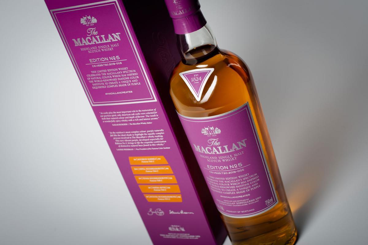 imagen 2 de The Macallan Edition N.5, la cara espirituosa del color púrpura.