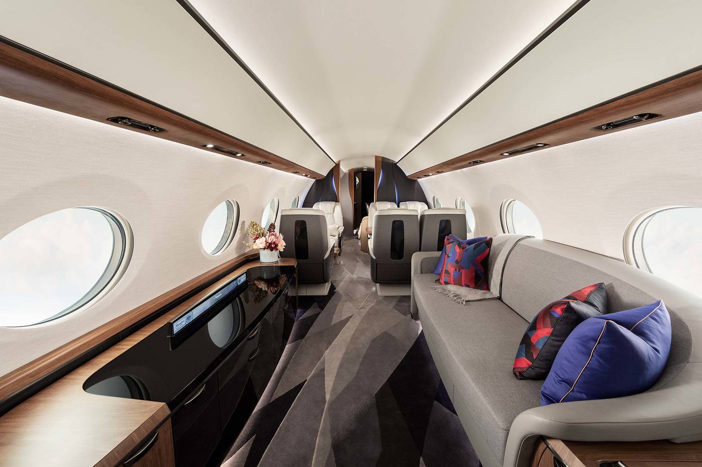 imagen 2 de Gulfstream presenta el G700, el jet más amplio y espectacular de cuantos han diseñado.