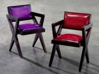 Muebles diseñados por Pierre Jeanneret y tapizados por Berluti, una joya de colección.