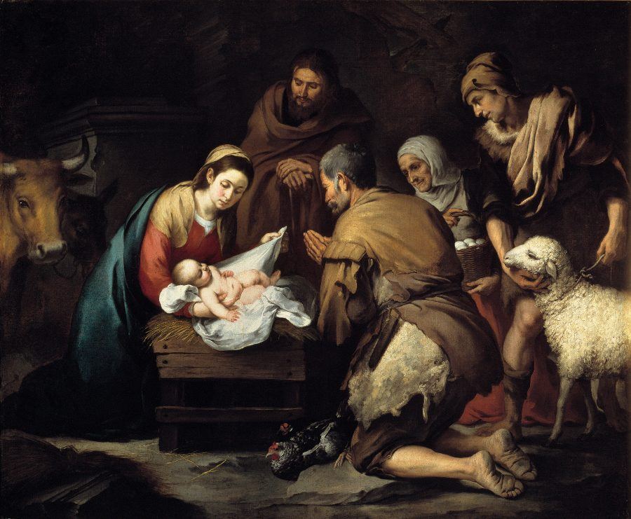 Adoración de los Pastores. Murillo. 1650. Museo del Prado. Madrid.