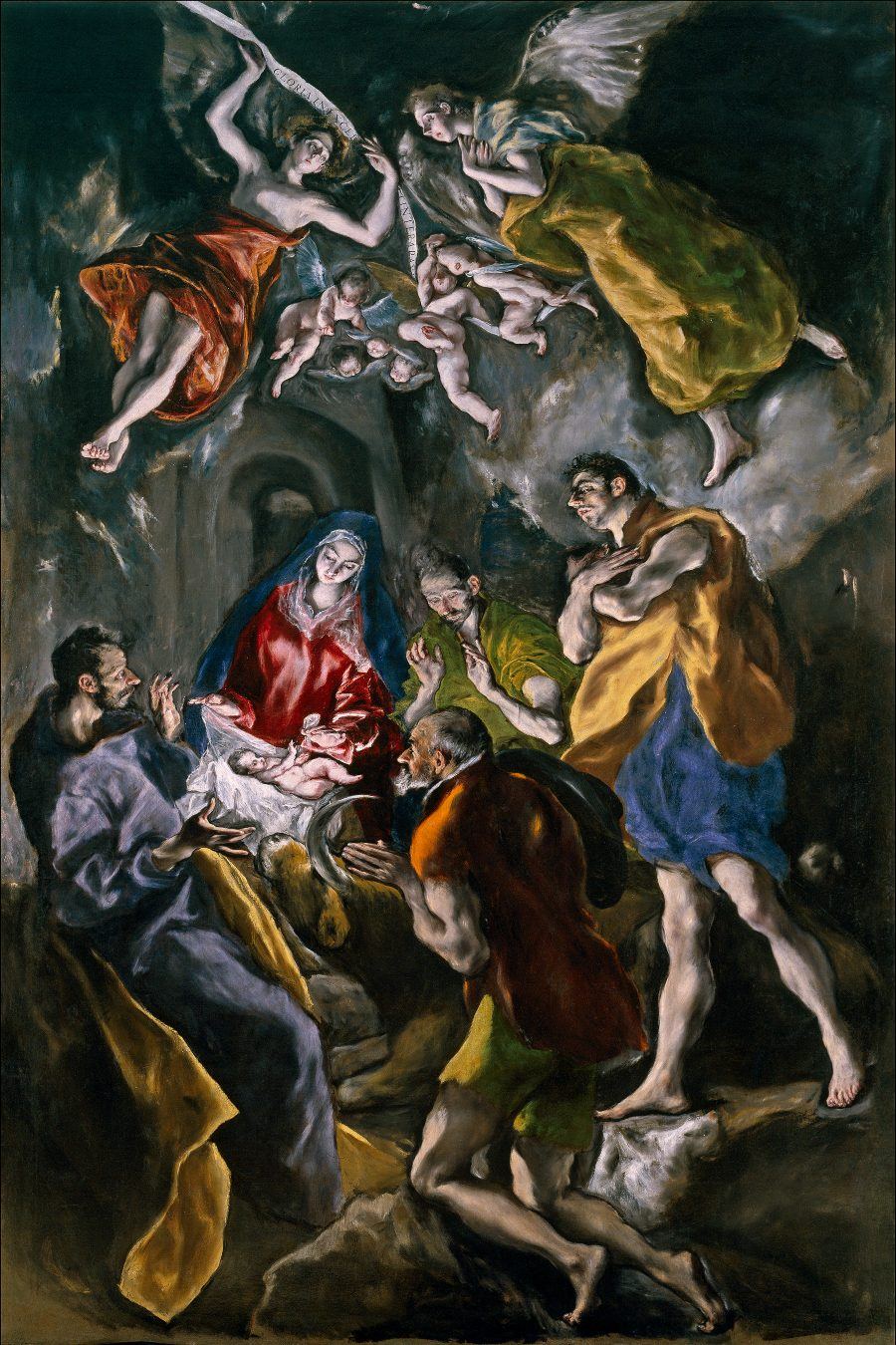 Adoración de los pastores. El Greco. Hacia 1612. Museo del Prado. Madrid.