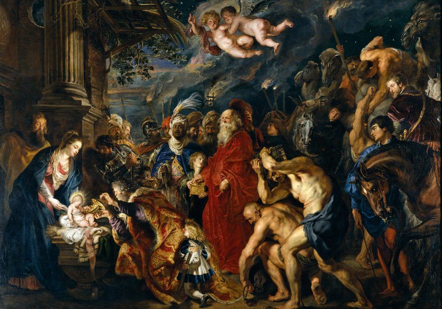 Adoración de los Magos. Rubens. 1608.  Museo del Prado. Madrid.