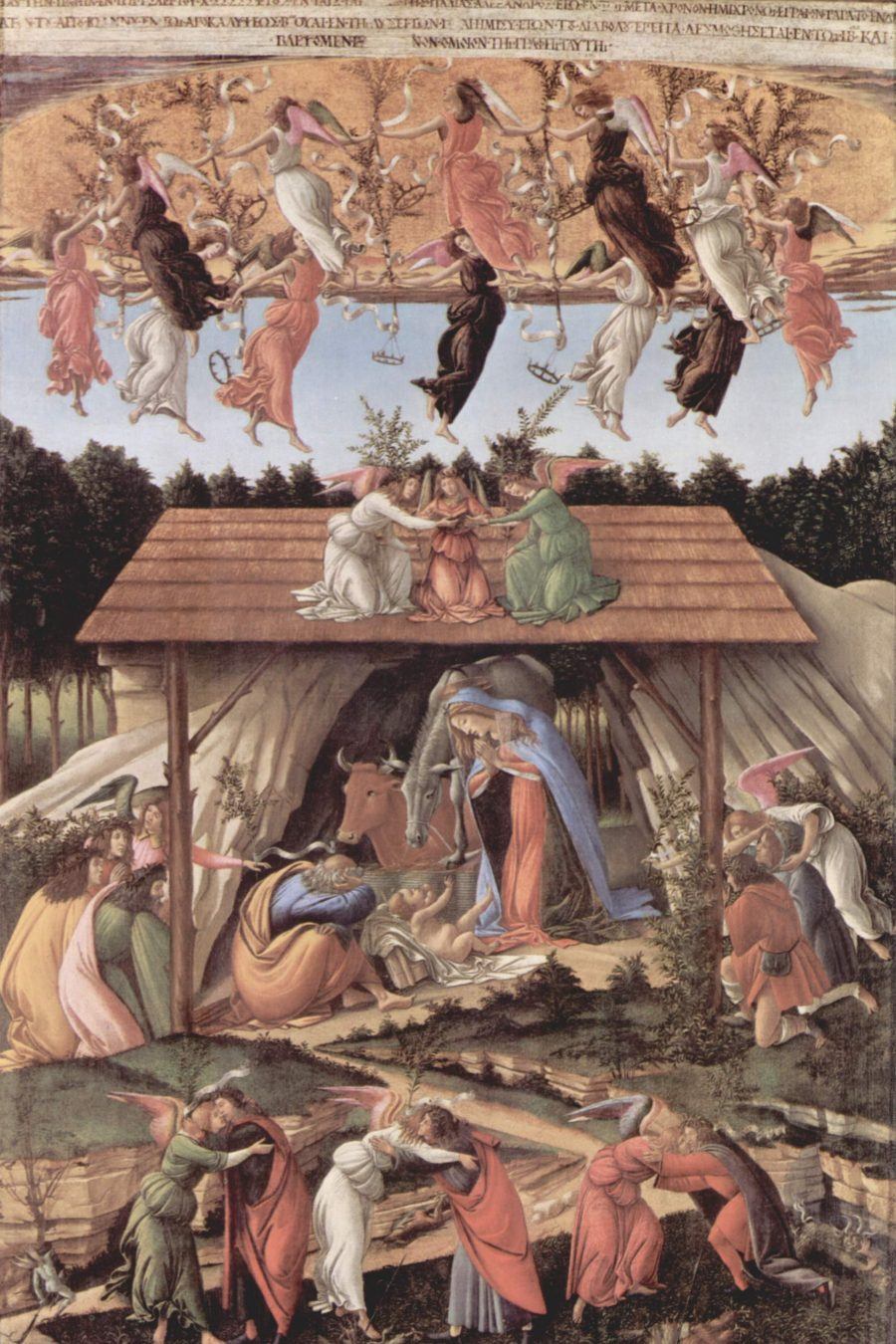 4.- Sandro Botticelli. Natividad mística. 1500. National Gallery de Londres.