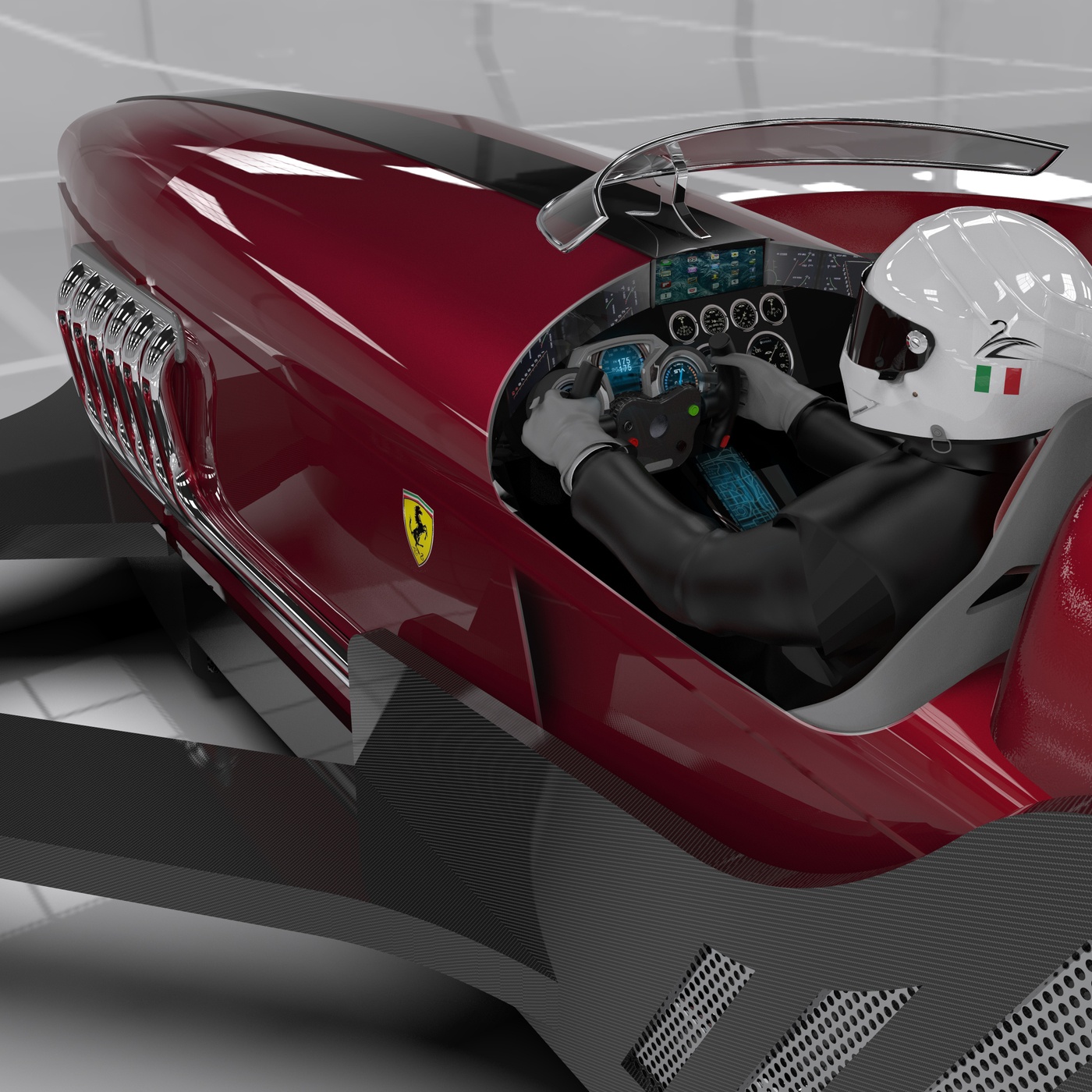 imagen 3 de FD-ONE, un biplaza para echar volar como rodamos en un Ferrari.