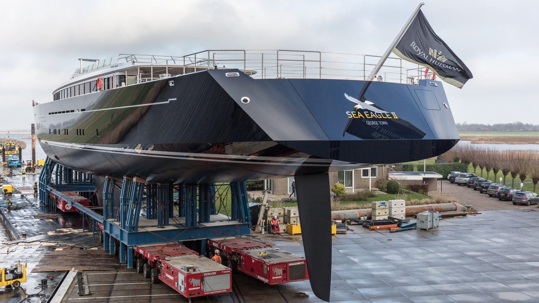 imagen 2 de Royal Huisman muestra al Sea Eagle II, el yate de vela y aluminio más grande del mundo.