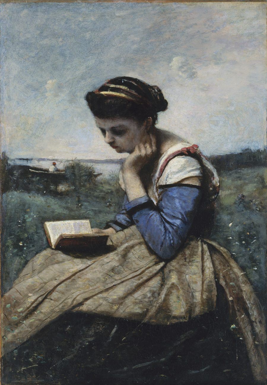 A Woman Reading. Camille Corot. The Metropolitan Museum of Art.