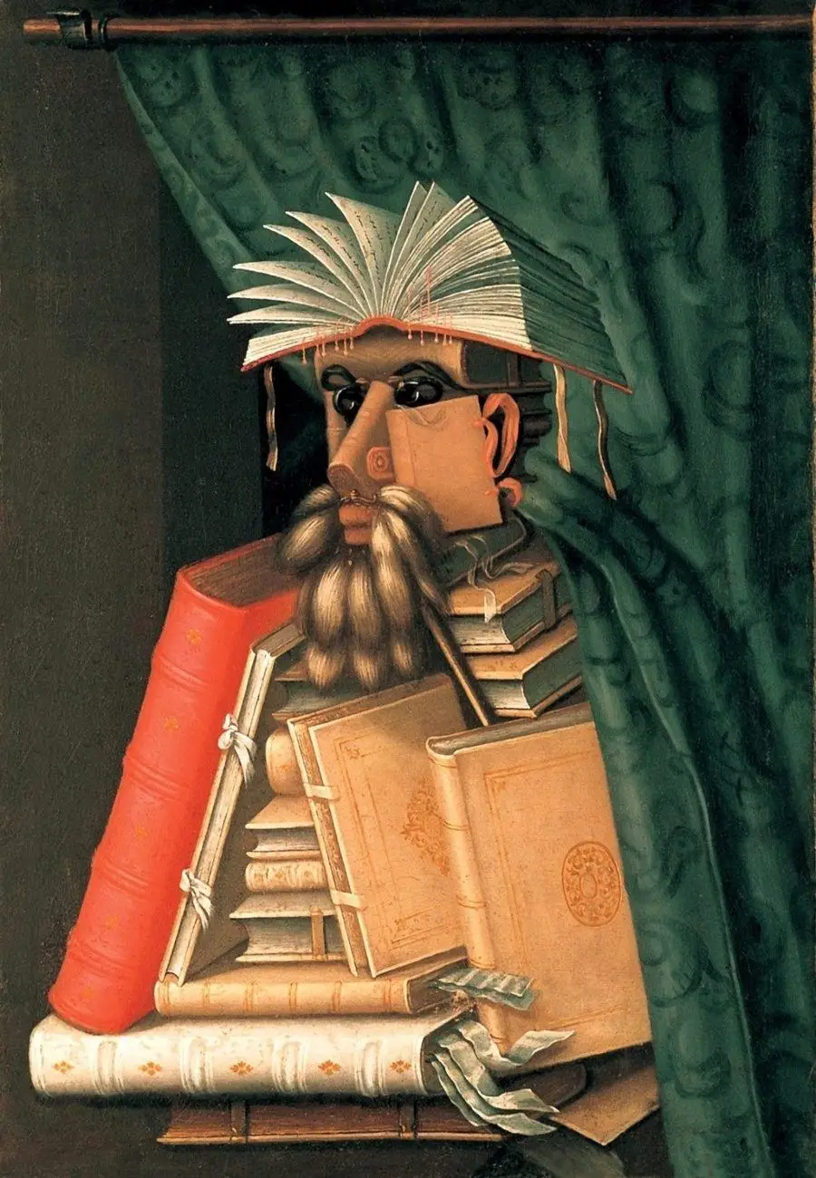 El bibliotecario. Giuseppe Arcimboldo, 1566. Castillo de Skokloster, Suecia. Crédito de la imagen: Skokloster Castle, Suecia. 