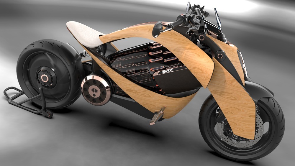 imagen 2 de Newron Motors presenta una motocicleta artesanal.