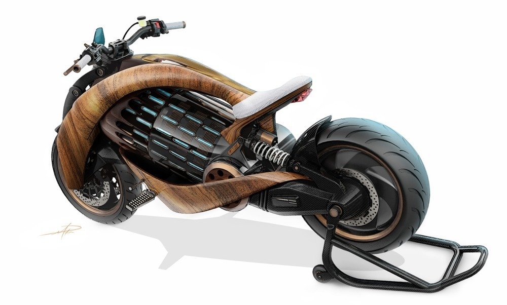 imagen 9 de Newron Motors presenta una motocicleta artesanal.