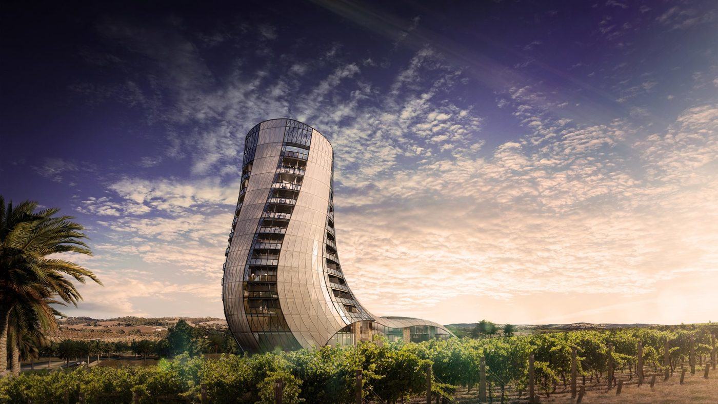 imagen 2 de Oscar Seppeltsfield, un espectacular hotel de 6 estrellas en Australia que se inaugurará en 2022.