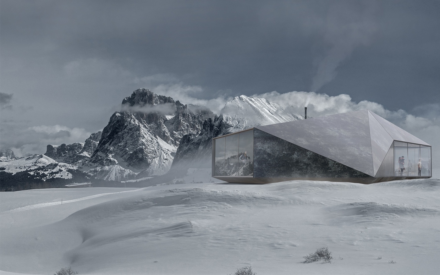 imagen 1 de Stealth, una casa con vistas al invierno.