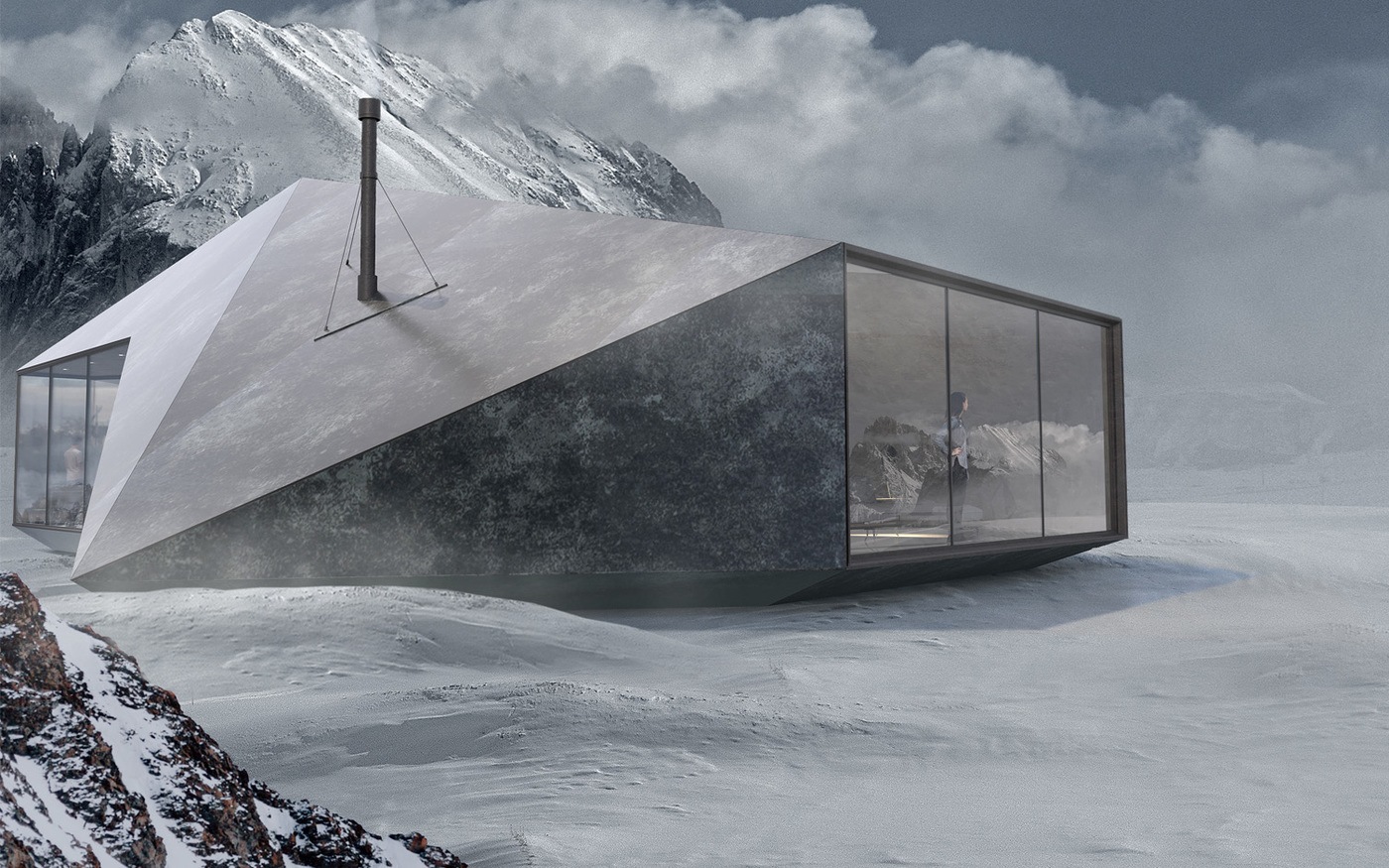 imagen 3 de Stealth, una casa con vistas al invierno.