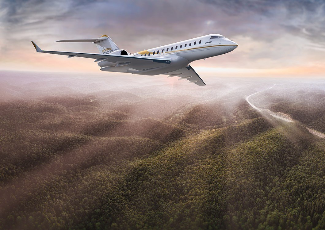 imagen 2 de El primer jet Bombardier Global 5550 ya está en el aire.