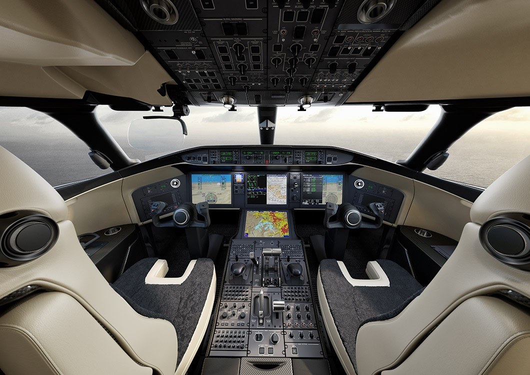 imagen 8 de El primer jet Bombardier Global 5550 ya está en el aire.