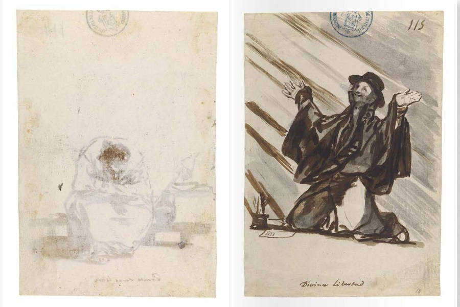 imagen 3 de Los dibujos de Goya: todos los secretos del Cuaderno C en un libro.