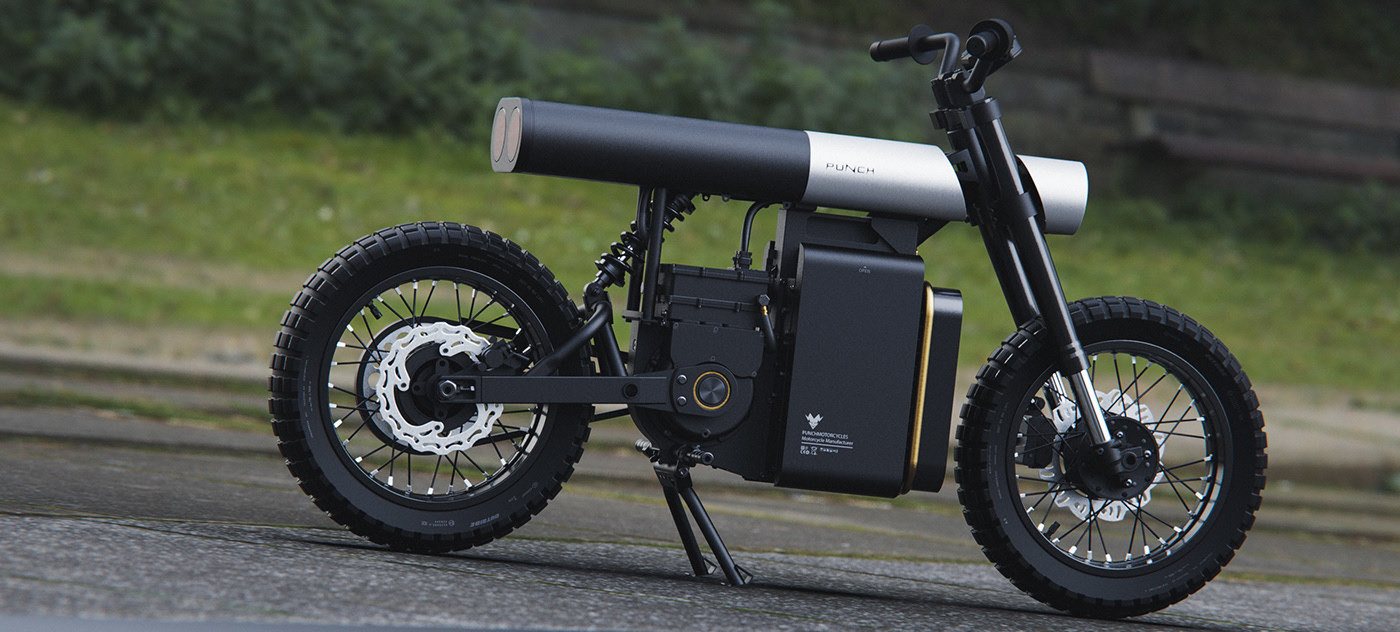 imagen 1 de Punch, una motocicleta eléctrica de batería extraíble perfecta para moverte por la ciudad.