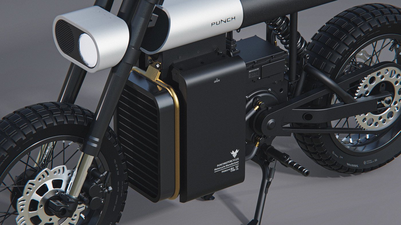 imagen 2 de Punch, una motocicleta eléctrica de batería extraíble perfecta para moverte por la ciudad.