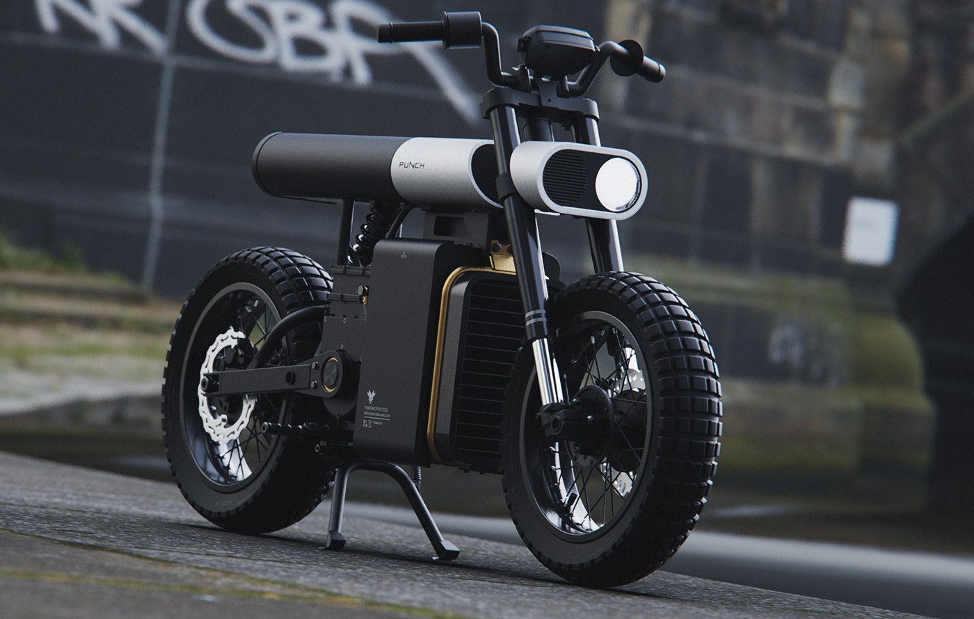 imagen 3 de Punch, una motocicleta eléctrica de batería extraíble perfecta para moverte por la ciudad.