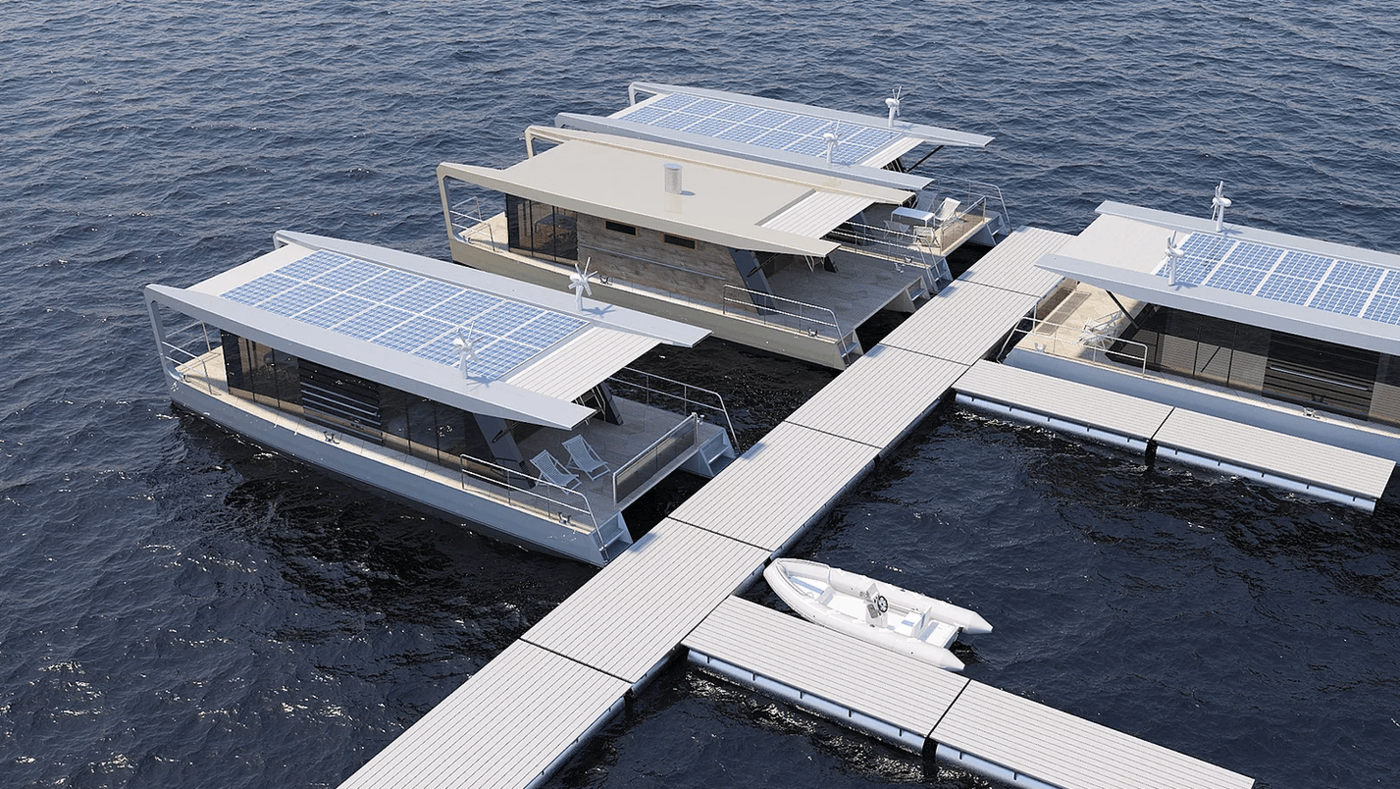 imagen 5 de Max Zhivov diseña una casa flotante que puede navegar.