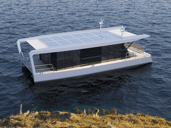 Max Zhivov diseña una casa flotante que puede navegar.