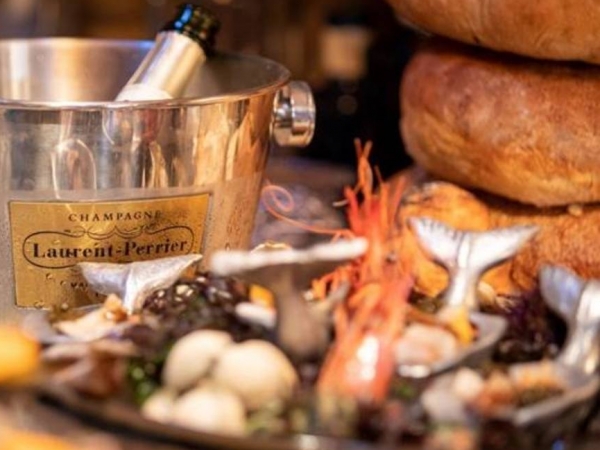 Estimar y Laurent Perrier: alta cocina y champagne francés a domicilio en Madrid.