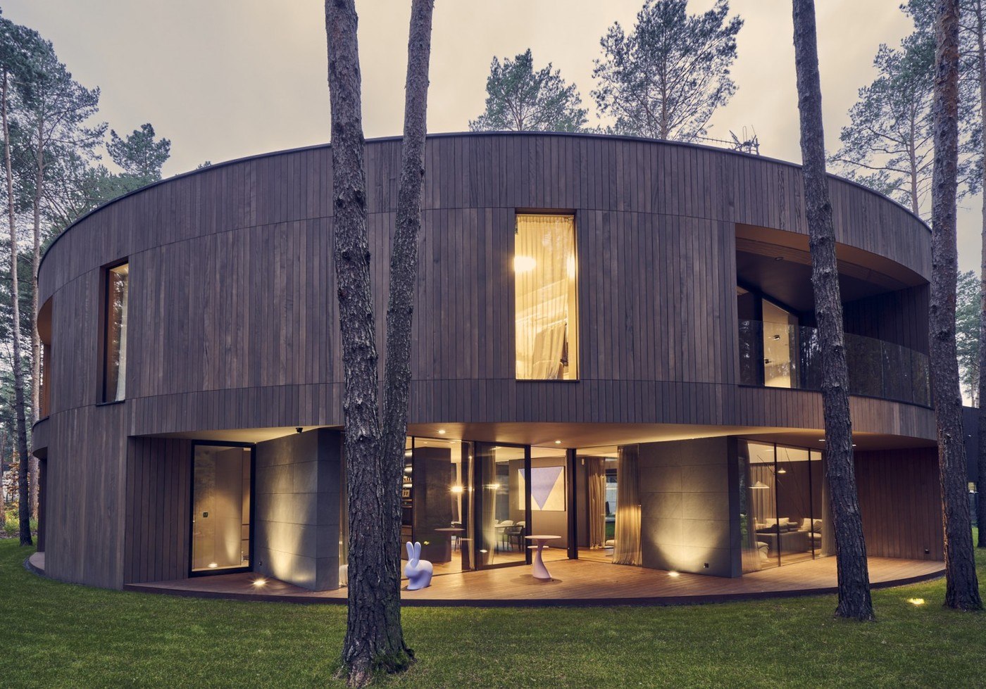 imagen 9 de Circle Wood: una gran casa redonda y natural.