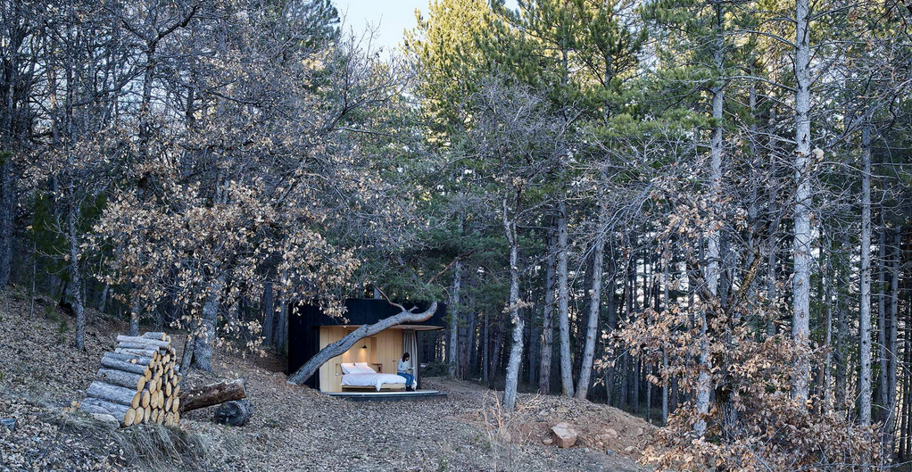 imagen 1 de Lumipod, de los refugios más naturales a una sauna.
