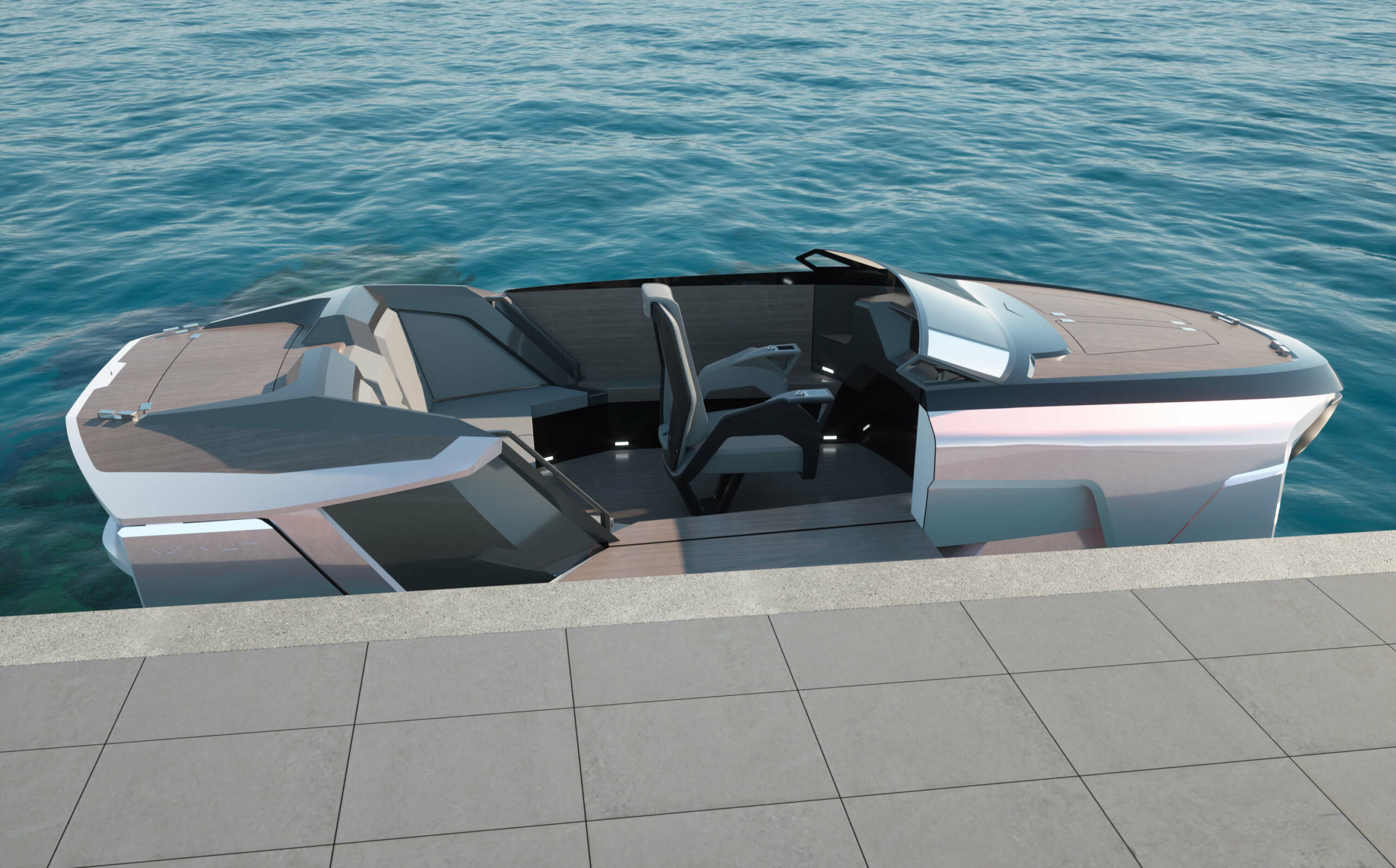 imagen 9 de Future-E, un yate como un deportivo que vuela sobre el agua (casi literalmente).