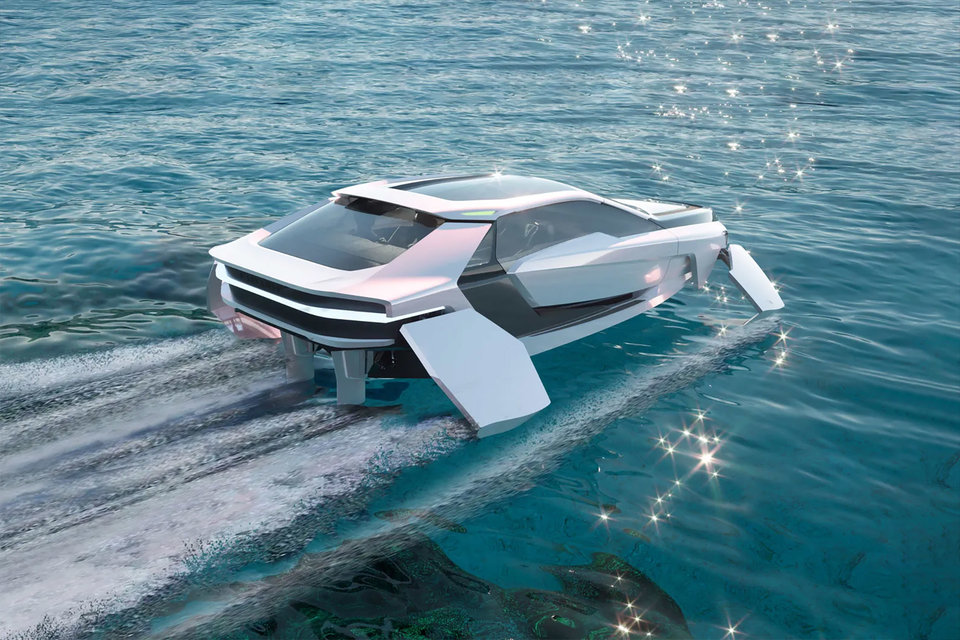 imagen 3 de Future-E, un yate como un deportivo que vuela sobre el agua (casi literalmente).