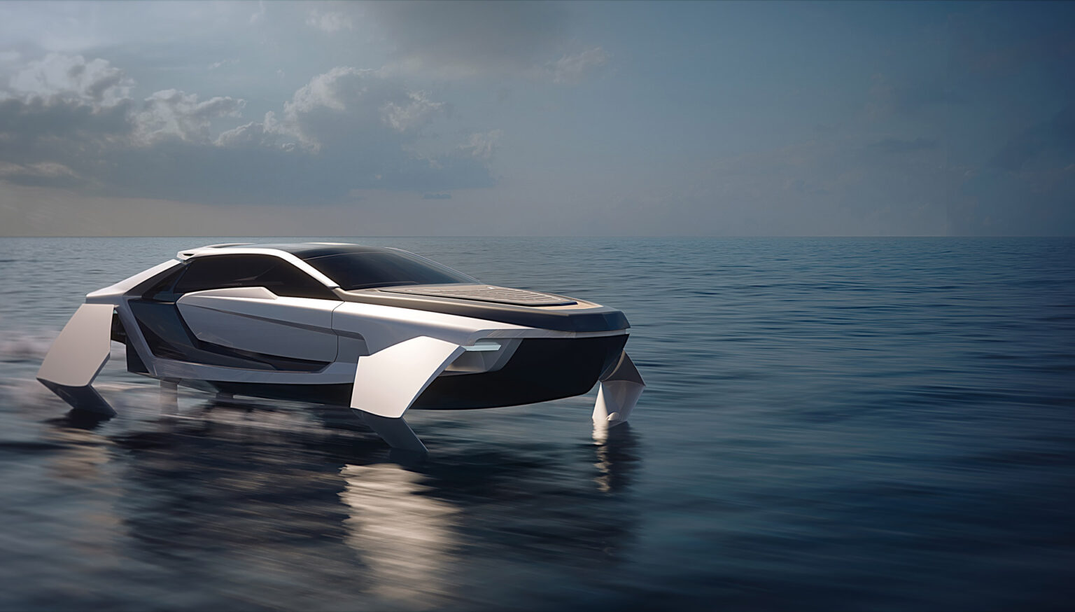 imagen 5 de Future-E, un yate como un deportivo que vuela sobre el agua (casi literalmente).