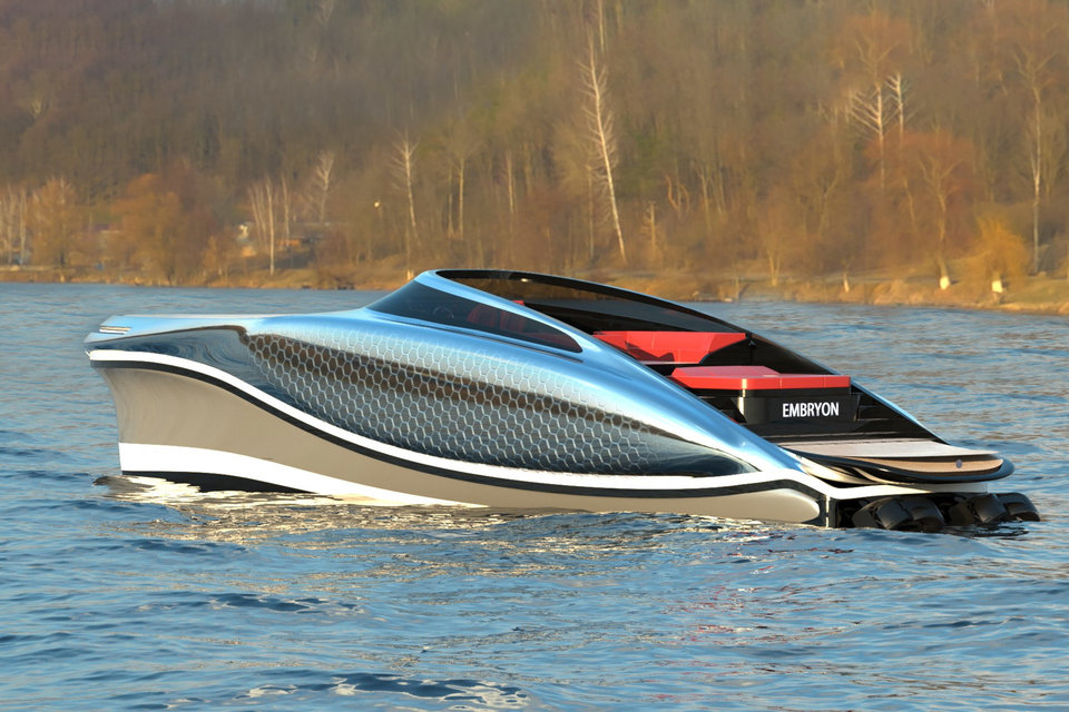 imagen 1 de Embryon Hyperboat Concept, una nueva joya náutica de Lazzarini.