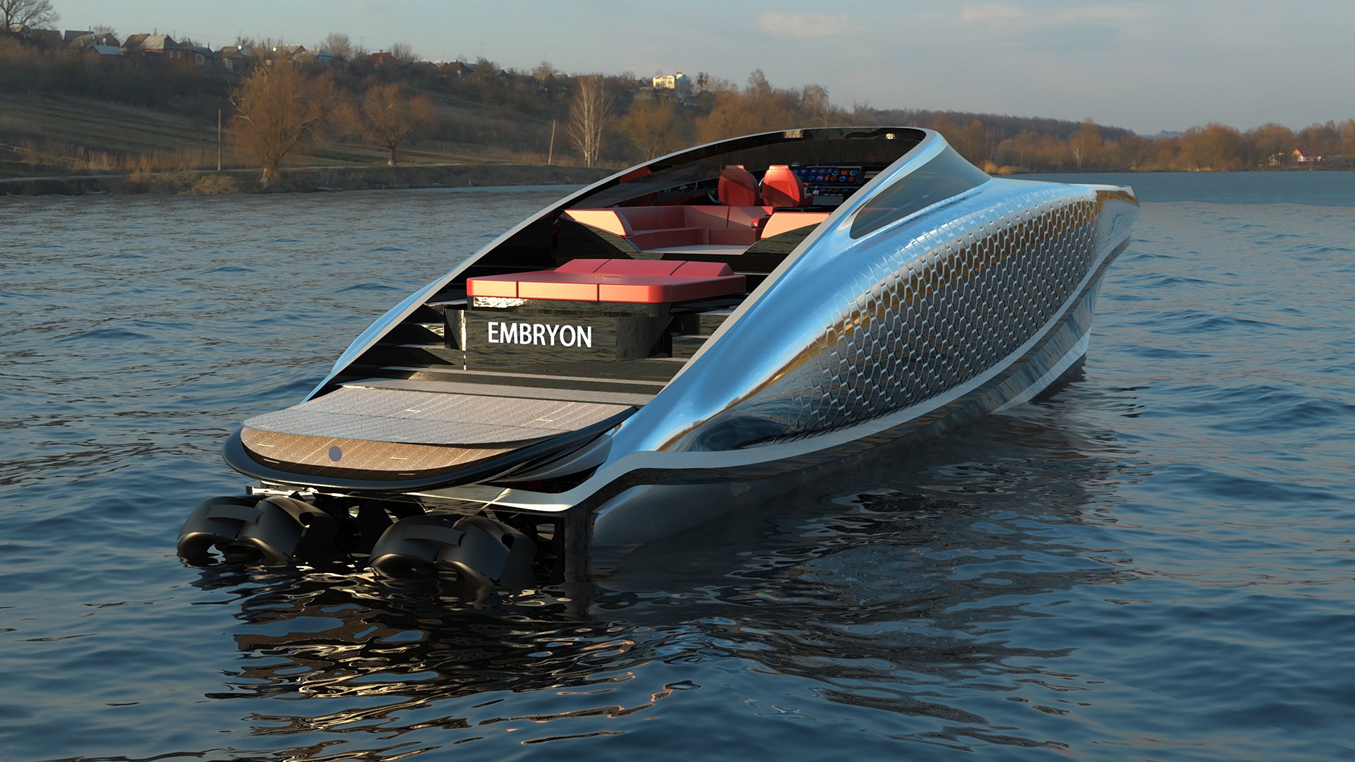 imagen 3 de Embryon Hyperboat Concept, una nueva joya náutica de Lazzarini.